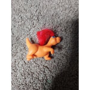 Vintage 1992 Darlin' Dinos Miniature Dino Figure 2" Orange
